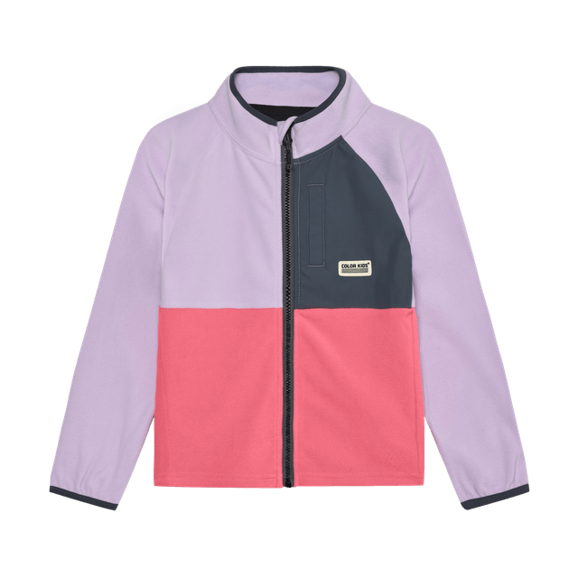 Veste polaire block de couleur rose/violet  2623