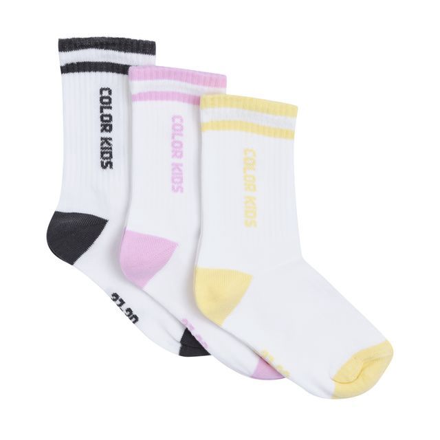 Lot de 3 chaussettes rose 2690