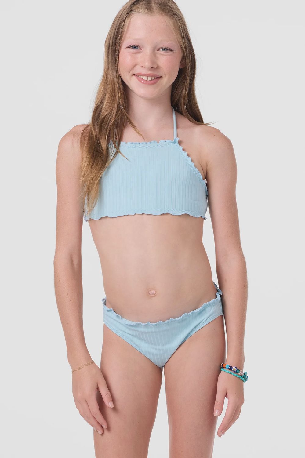 Maillot 2 pce bleu ciel 7404