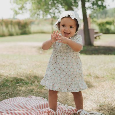 Robe Vichy Fraises E01B