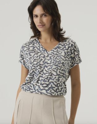 T-shirt summer cobalt 0002