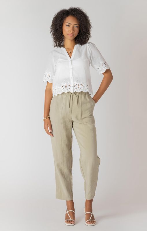 Pantalon décontracté jambe droite 2719