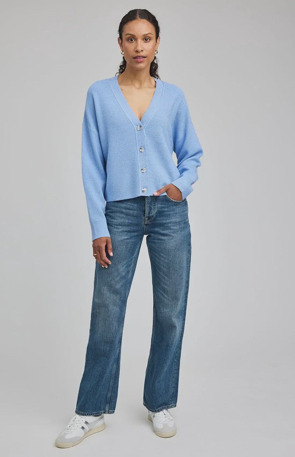 Cardigan bleu ciel 3155