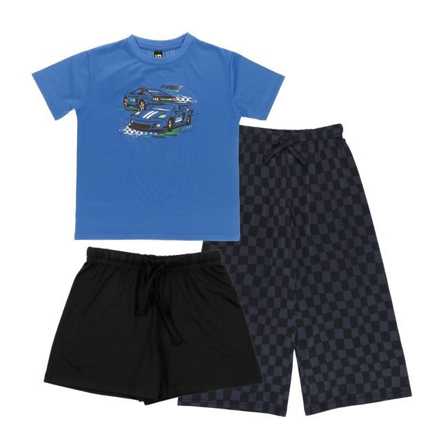 Pyjama manches courtes 3 pièces voiture de course p09