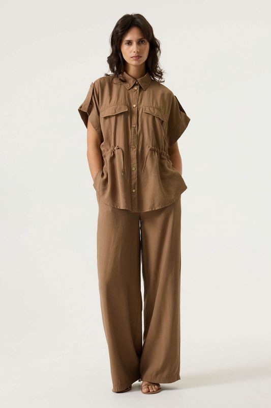 Pantalon ample taupe 0114