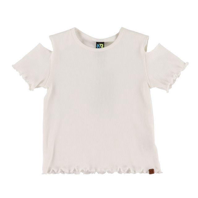 T-shirt ivoire épaule dénudée 2602