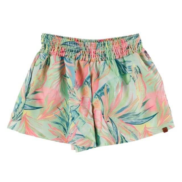 Short coloré motif palmier 2604