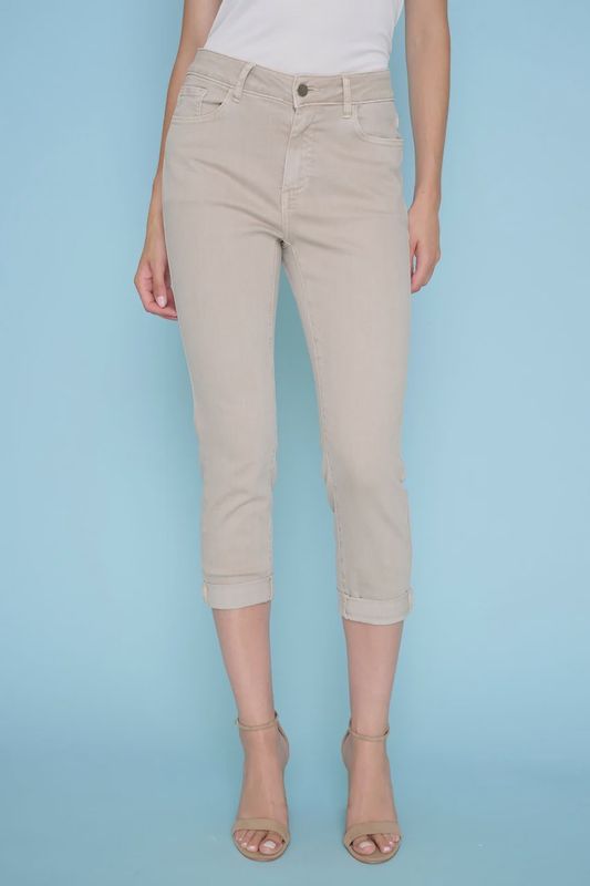 Pantalon ¾ couleur sable 6942