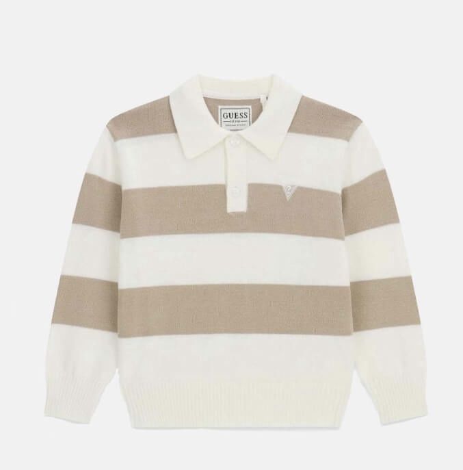 Polo ivoire à rayures beige 2bb0