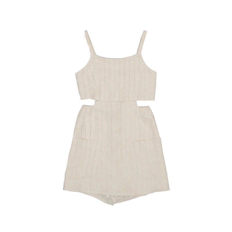 Salopette courte lin 6874