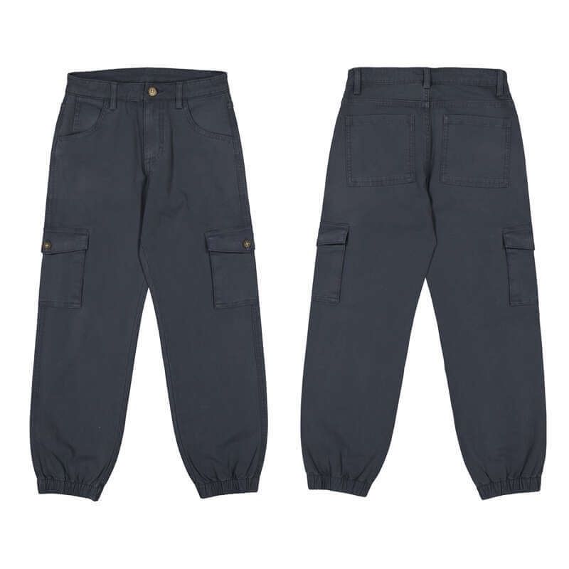 Pantalon cargo gris plomb 6566