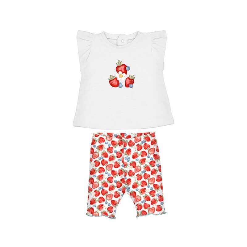 Ensemble 2 pièces motif fraise 1734