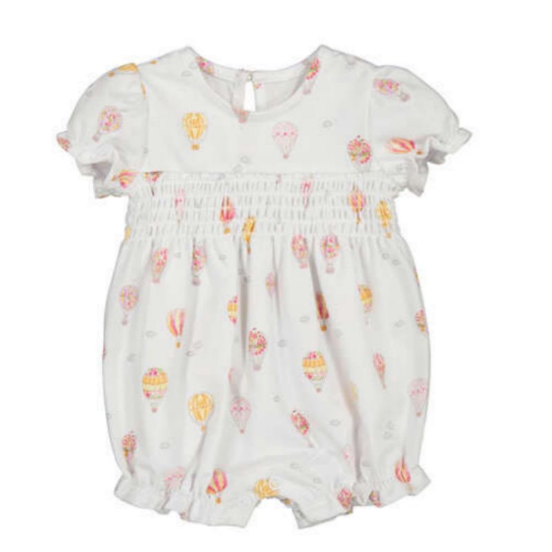 Barboteuse blanche motif montgolfière