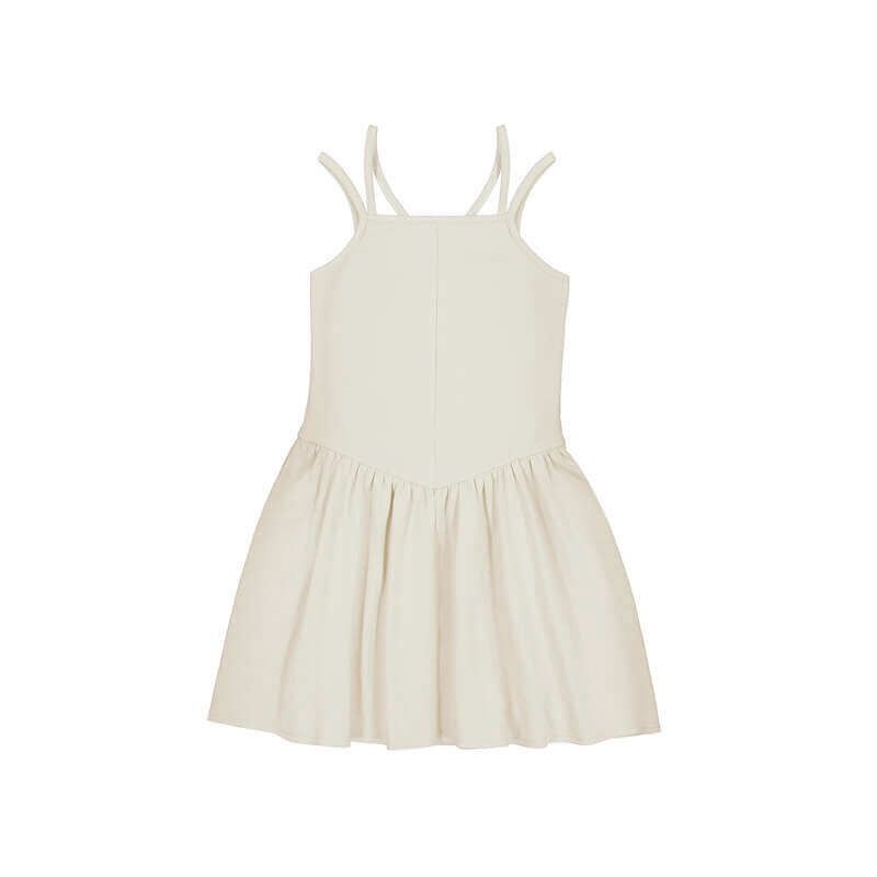 Robe en tissu côtelé ivoire 6916