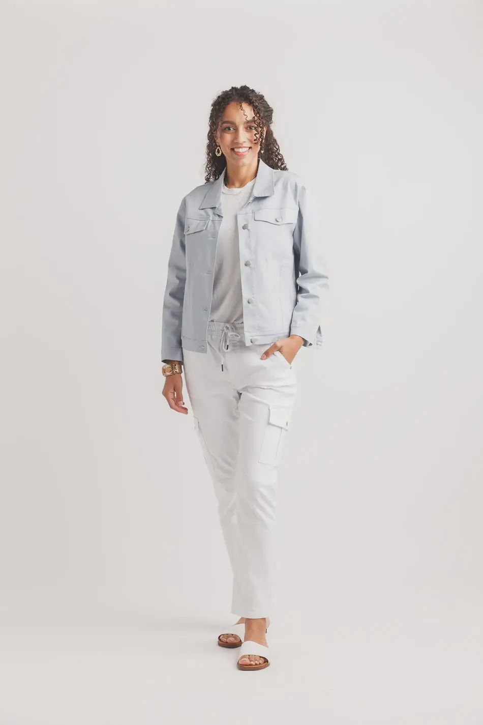 Veste extensible en denim 4778