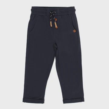 Pantalon garçon avec cordons bébé, Colour: Marine, Grandeur: 12 mois