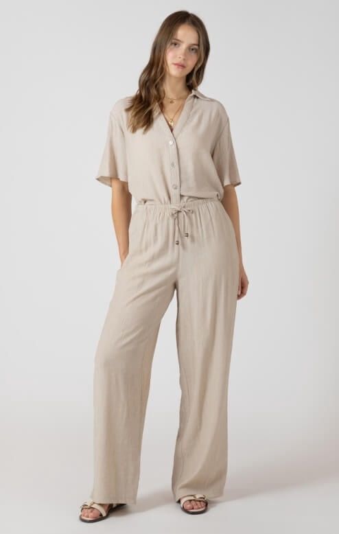 Pantalon large à cordon 2730