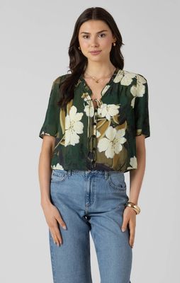 Chemisier boutonné à volants à l’avant 3707