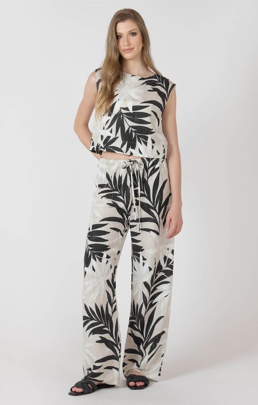 Pantalon large avec cordon 2721