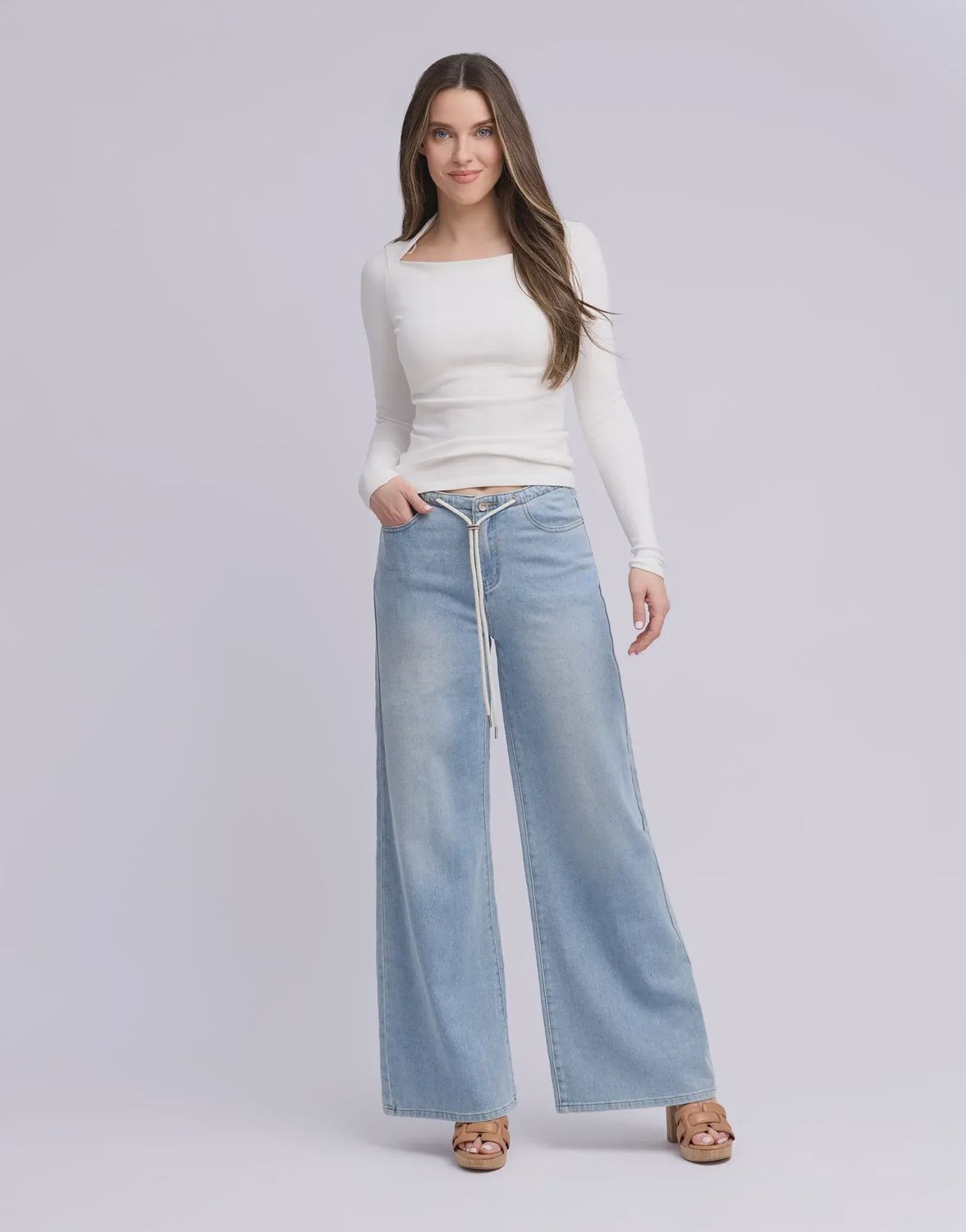 Jean jambe large Rihanna 2919