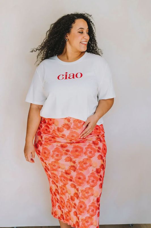 T-shirt oversize CIAO - blanc 765