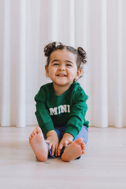 ROSE &amp; LÉO - Crewneck MINI - vert forêt 110