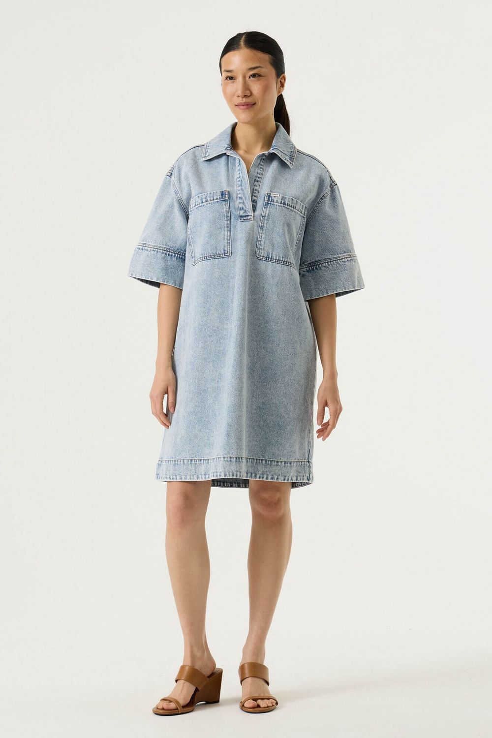 Robe ample en jeans 0081