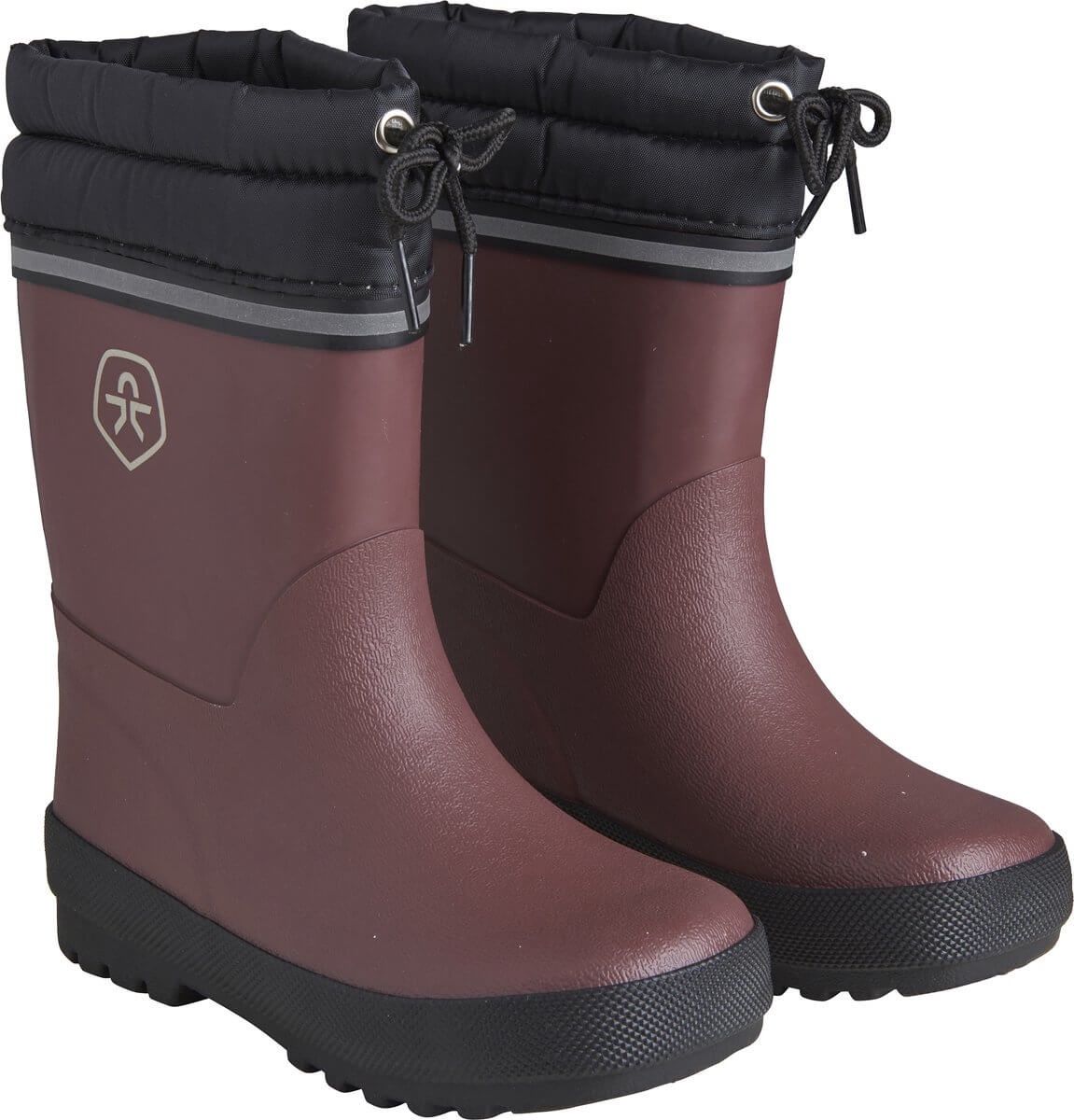 Botte de pluie doublée bourgogne 6053