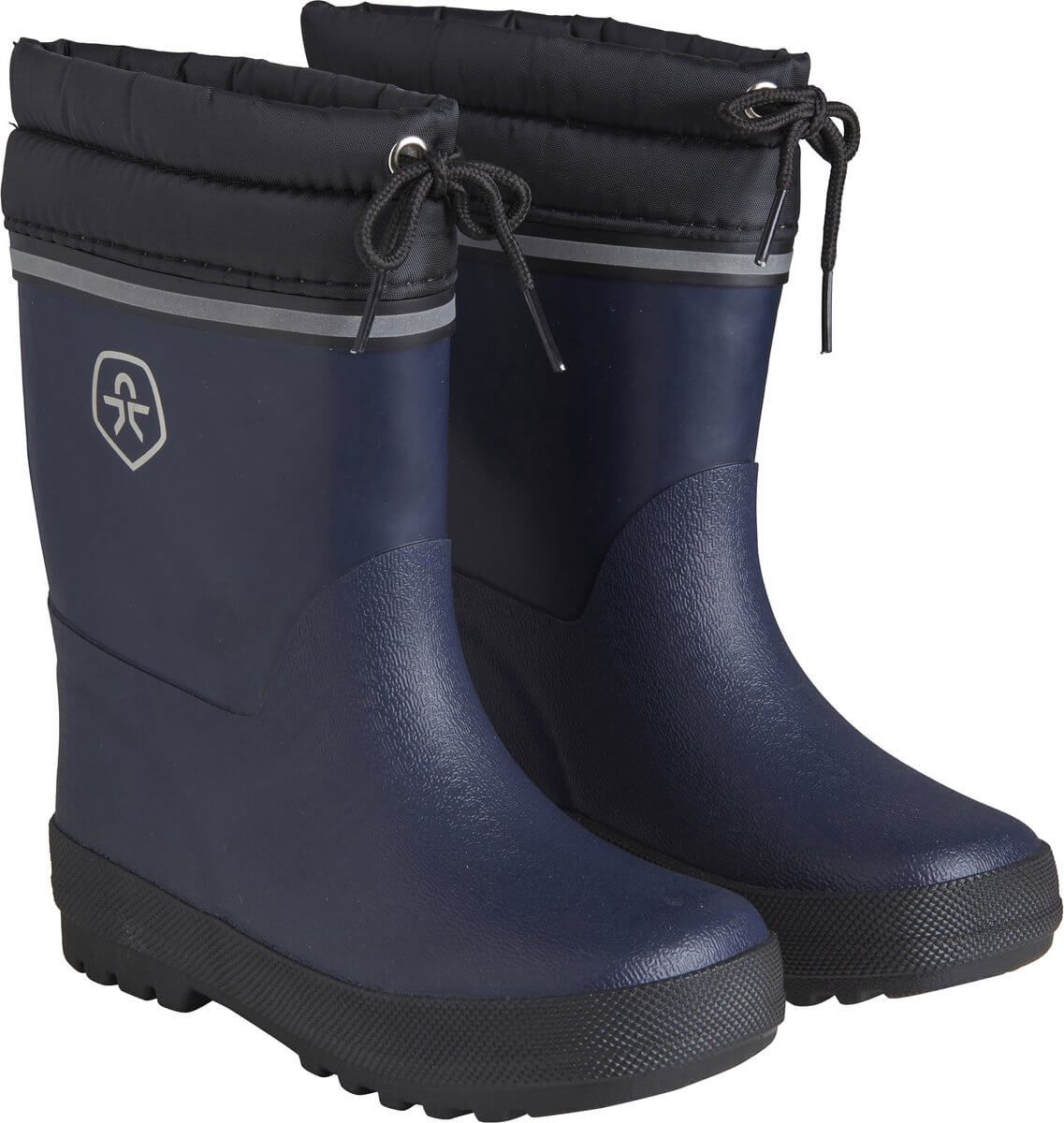Botte de pluie doublée marine 6053