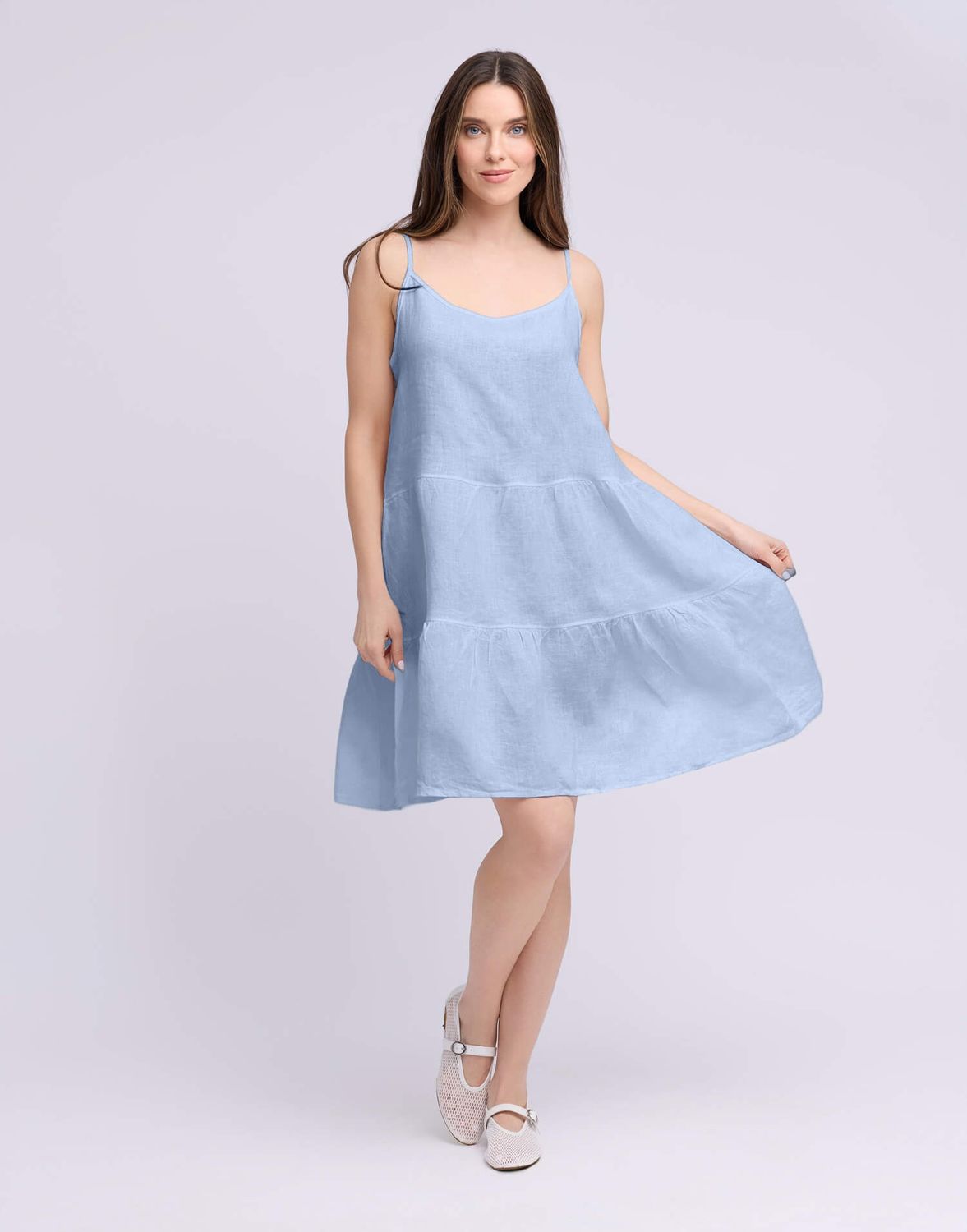 Robe en lin denim 2934