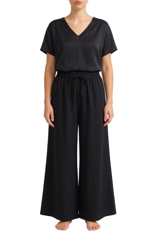 T-shirt ample satiné noir 2634