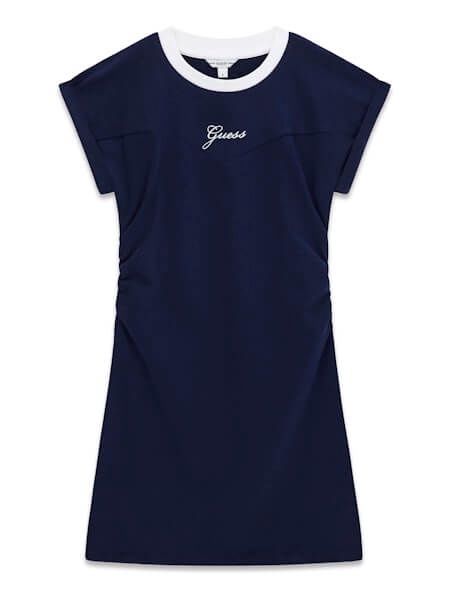 Robe marine col blanc 1314