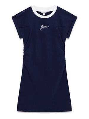 Robe marine col blanc 1314