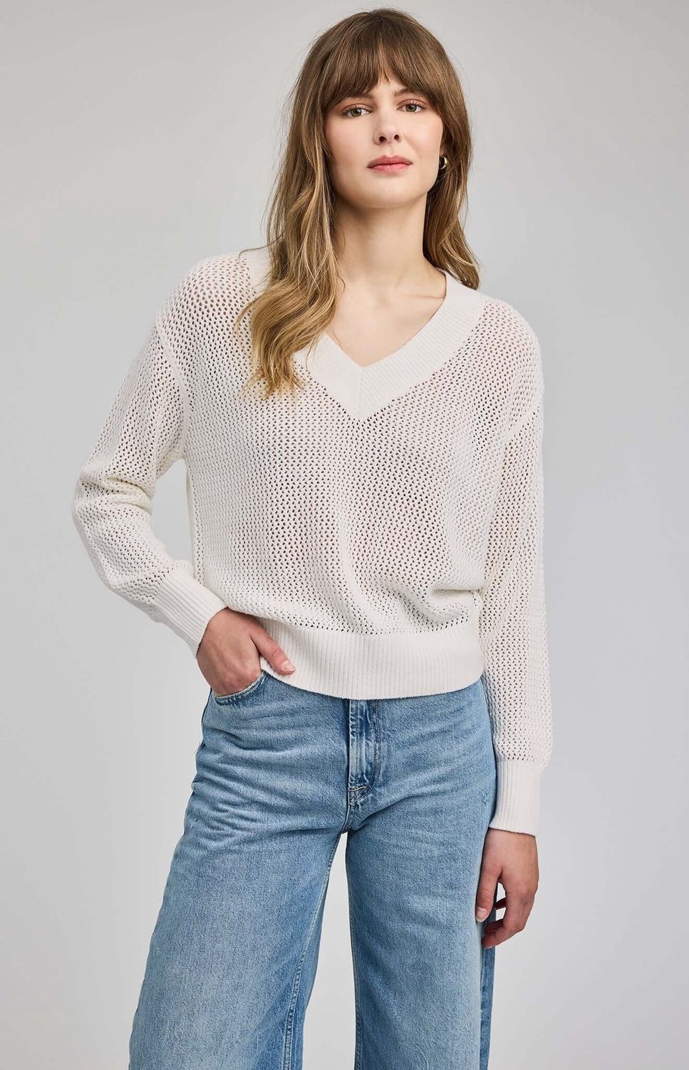 Chandail tricot blanc 3161
