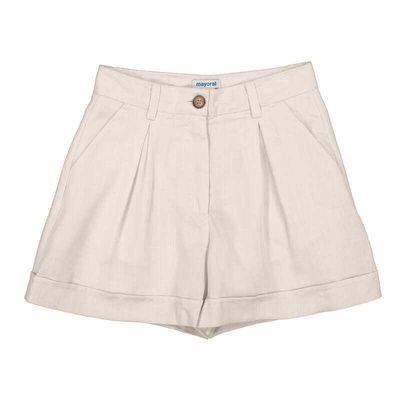 Short en imitation lin 6201