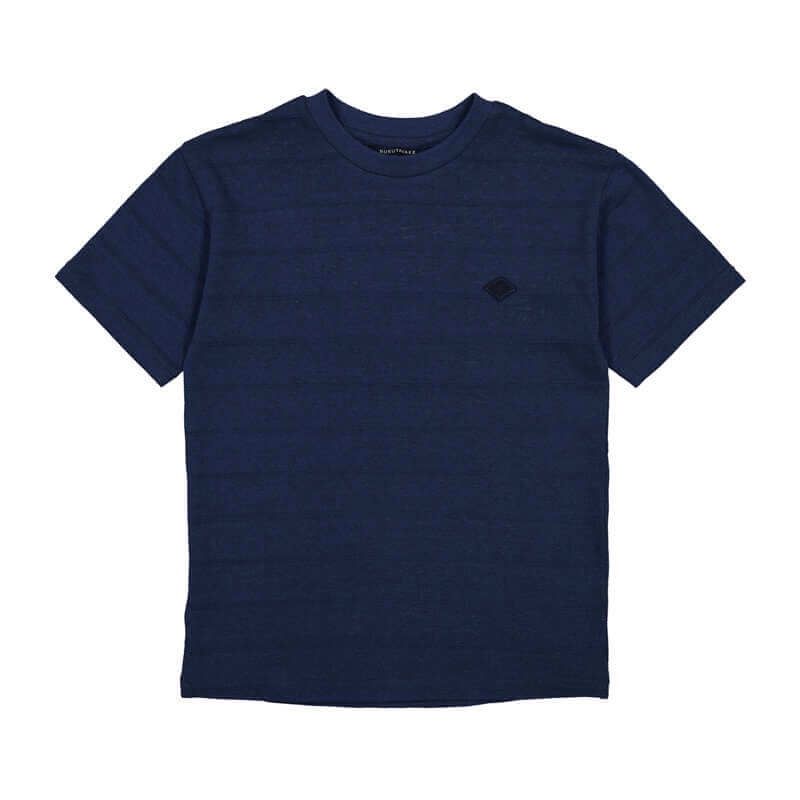 T-shirt maille structurée marine 6029