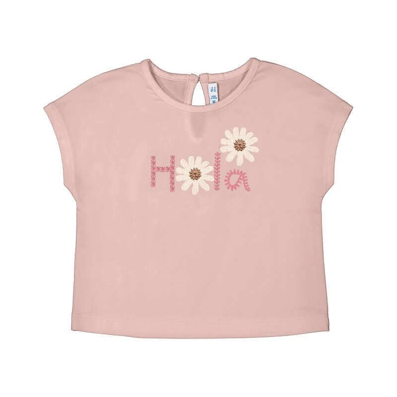 T-shirt applique crochet 1084