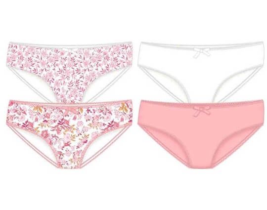 Ensemble 4 culottes assorties rose 0174