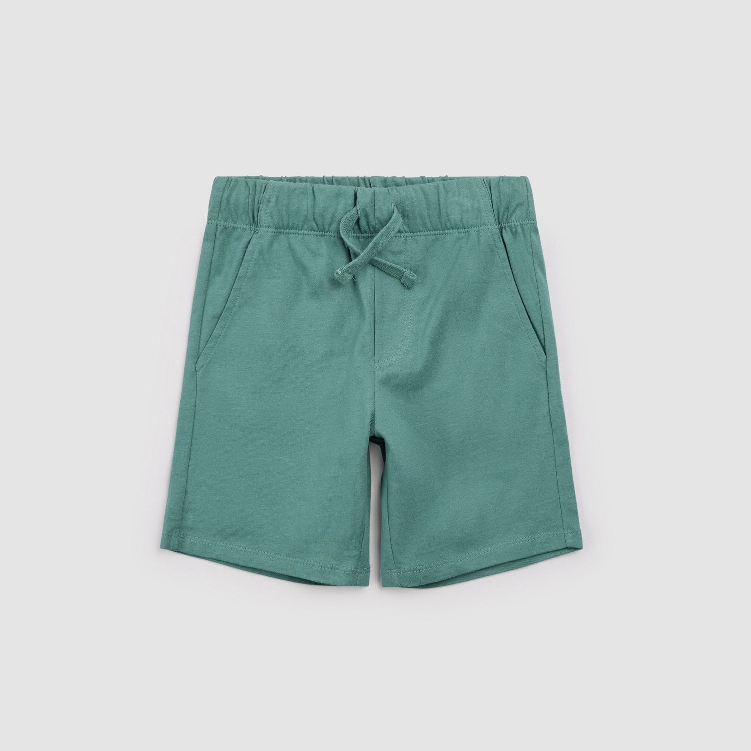 Short en jersey vert sauge b05k