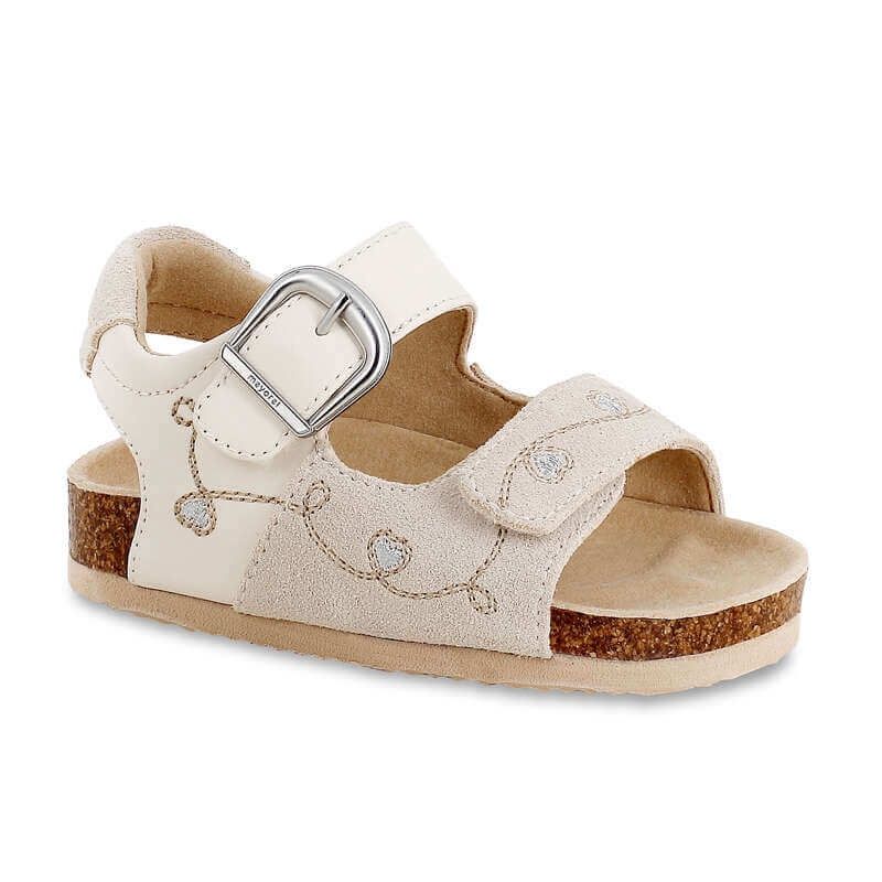Sandale beige suède 1755