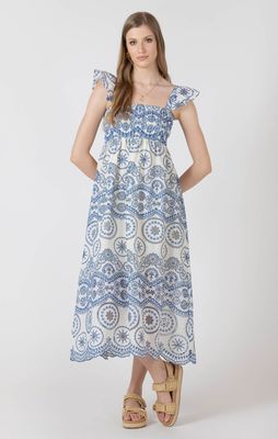 Robe brodée découpée 2538