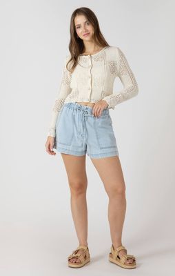 Short en jean à cordon 5256