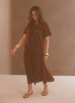 Robe Mirella ample brune 6399