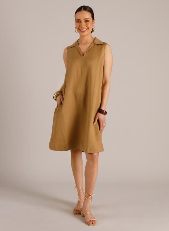 Robe Mette taupe ample 6383