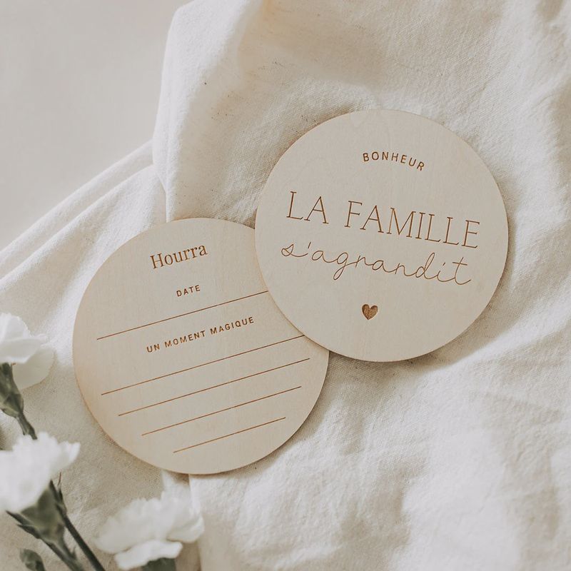 Pastille de bois - La famille s'agrandit GRAN