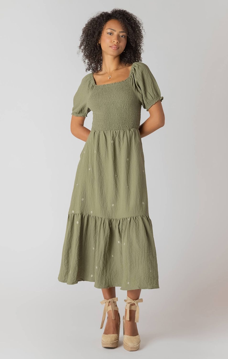 Robe longue à manches courtes 2518
