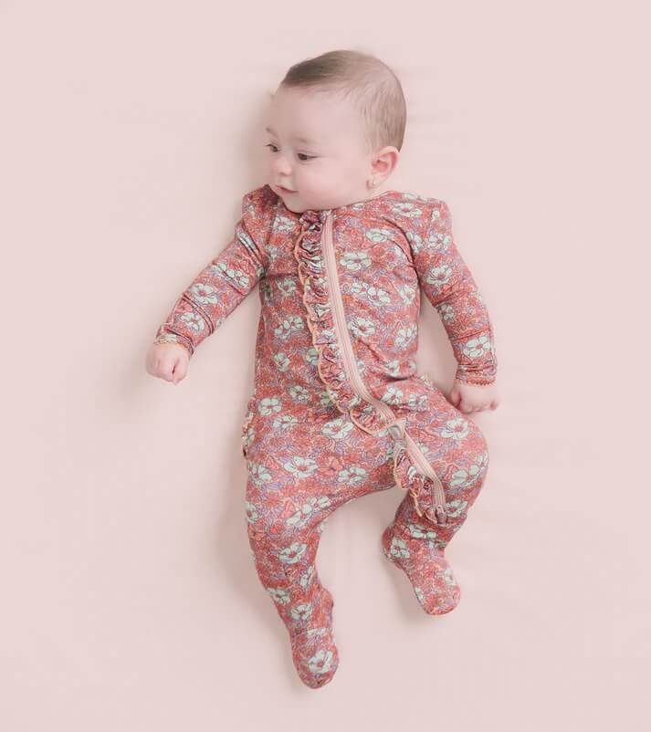 Pyjama bébé fleuri 1552
