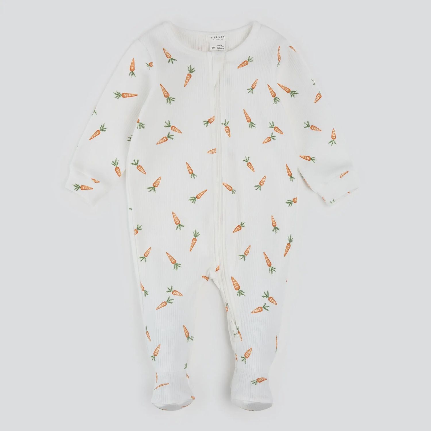 Pyjama bébé motif carotte P02B