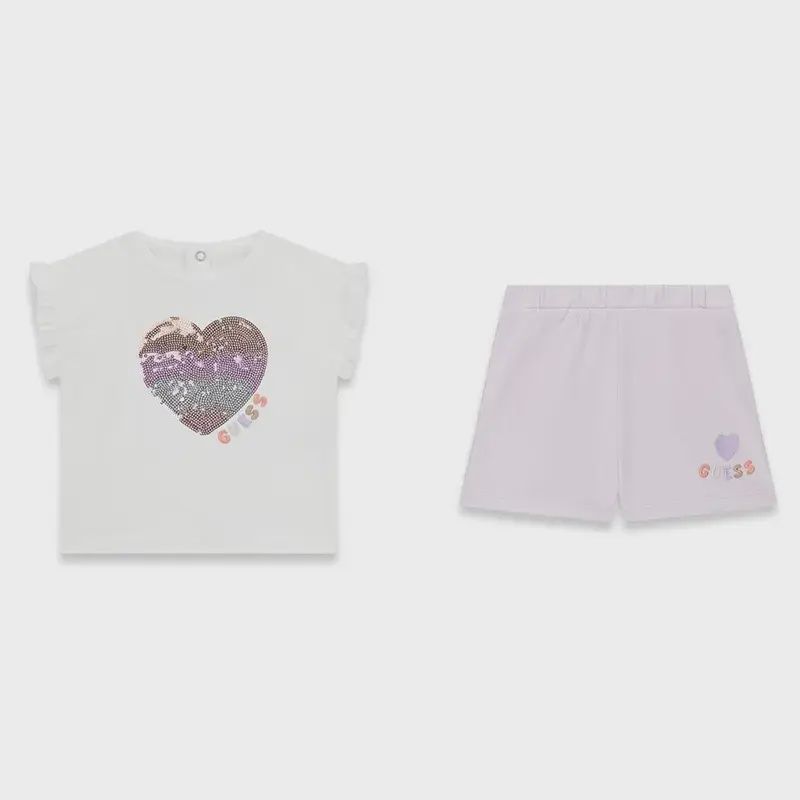 Ensemble deux pièces bébé cœur 6yw4