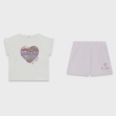Ensemble 2 pièces bébé cœur 6yw4